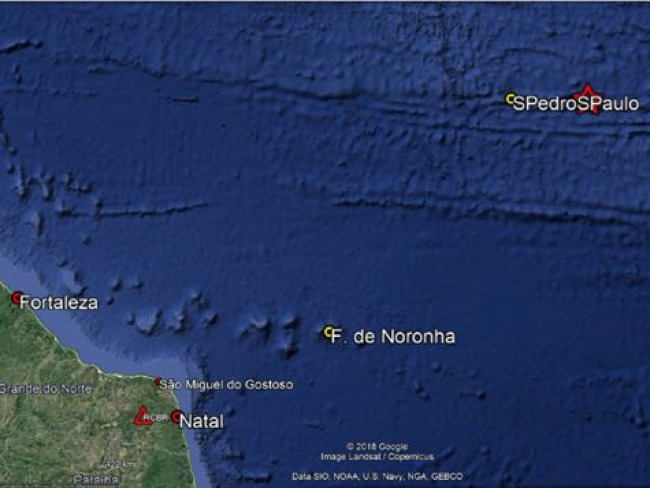 Tremor de magnitude 5.8 é registrado a cerca de mil km da costa do Nordeste