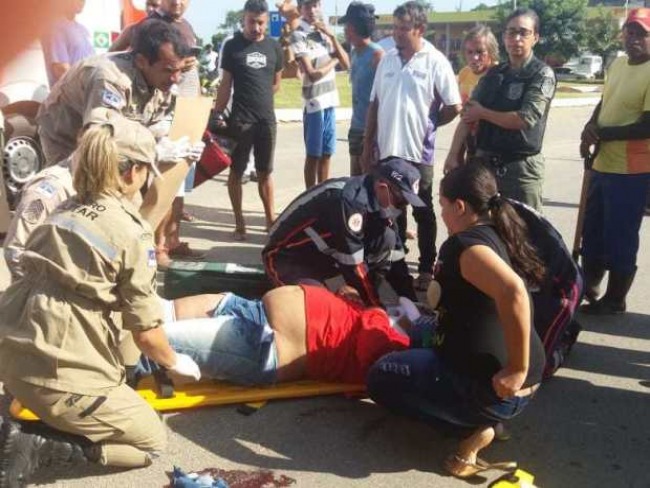 Moticiclista de Buenos Aires sofre acidente de trnsito em Tracunham
