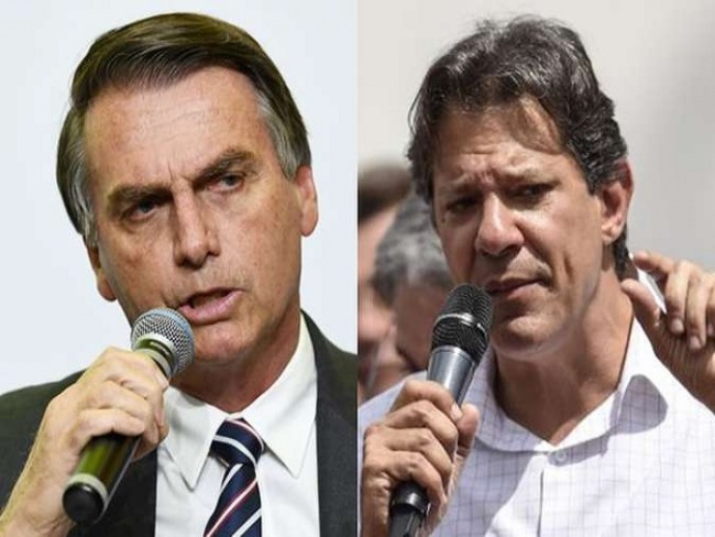 Bolsonaro diz que s debate com Haddad se no houver interferncia de Lula