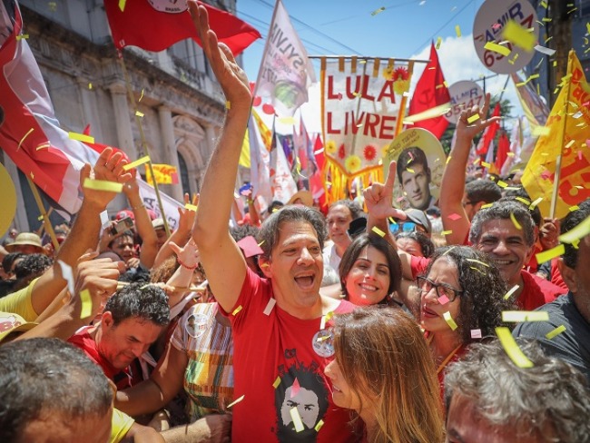 Haddad vem ao Nordeste para tentar reduzir distncia de Bolsonaro