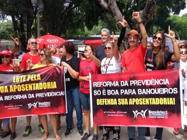 Centrais sindicais se unem em protesto contra a reforma da Previdncia