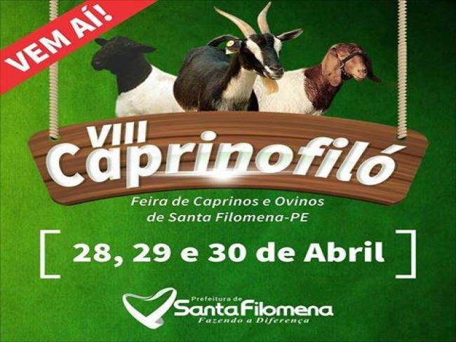 Vem a a VIII CAPRINOFIL em Santa Filomena-PE