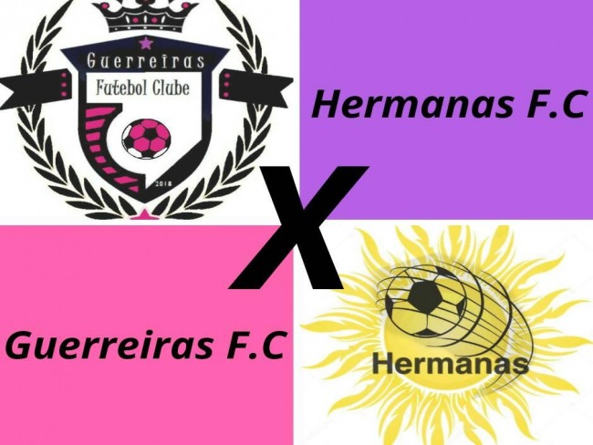 Guerreiras F.C recebe Hermanas F.C na quadra da Fonte do Caju, em Santa Cruz.