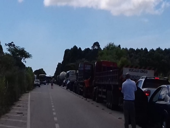 Protesto de ndios em rodovias que ligam Aracruz-Sede  Orla