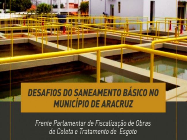 Saneamento bsico em Aracruz ser tema de debate de frente parlamentar nesta quinta na Assembleia