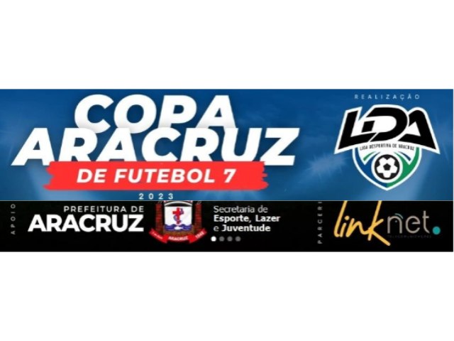 Copa Aracruz de Futebol 7 tem início nesta quinta com dois jogos
