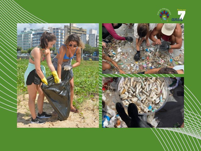 Voluntrios se organizam para limpeza da Praia de Camburi
