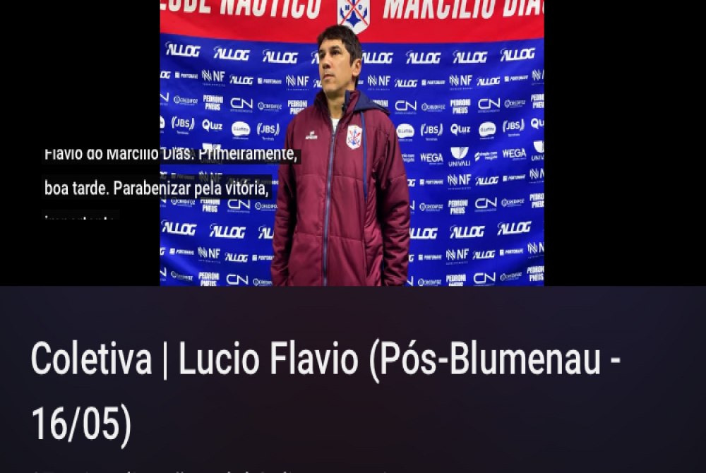 Assista a coletiva aqui