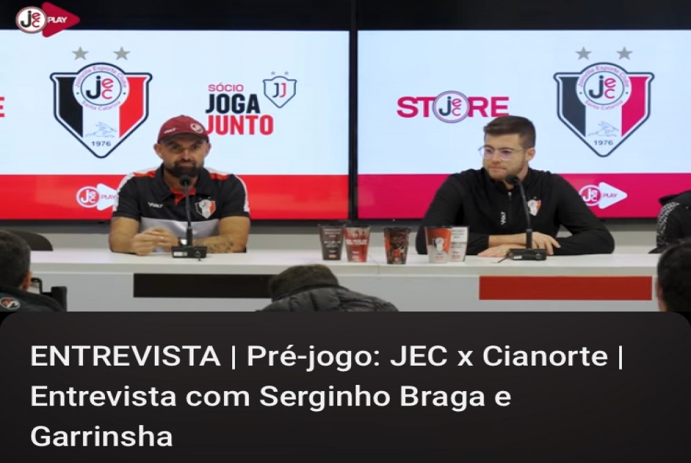 Coletiva pr� jogo e explana��o da situa��o financeira do JEC