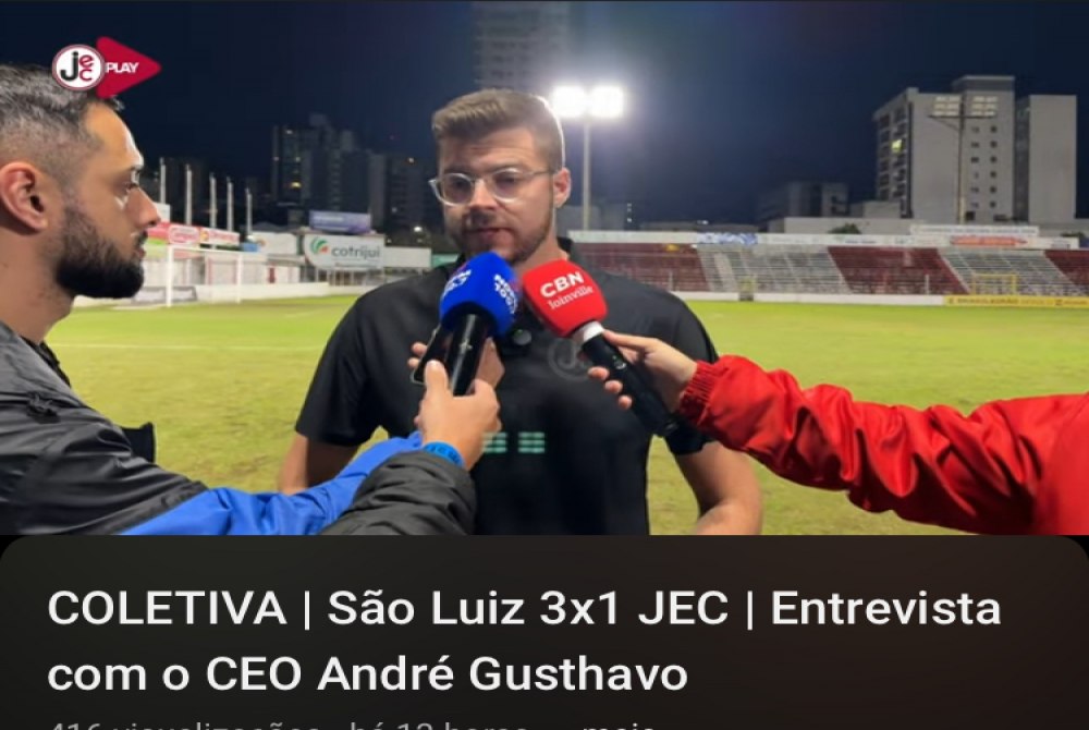 JEC eliminado, CEO justifica. 