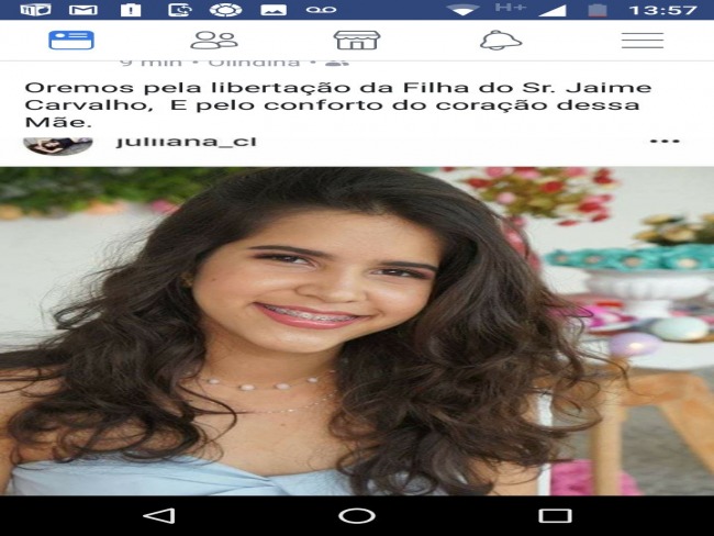  Olindina:  Filha de comerciante foi seqestrada