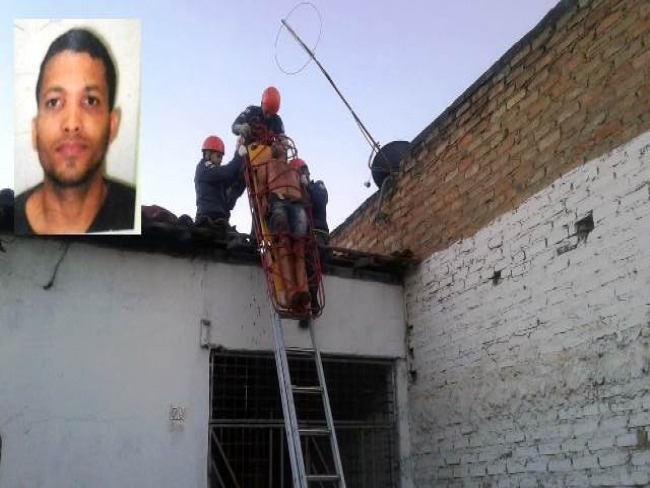 Homem  baleado e morre aps subir em telhado durante fuga em Feira de Santana
