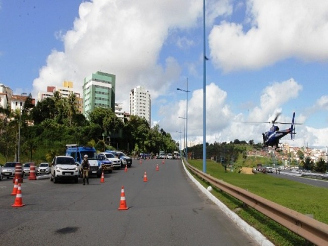 Drone e helicptero reforam fiscalizao de trnsito no So Joo  da Bahia