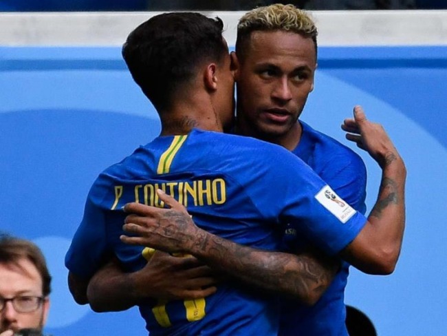 Com gols de Felipe Coutinho e Neymar Brasil vence a Costa Rica nos acrscimos
