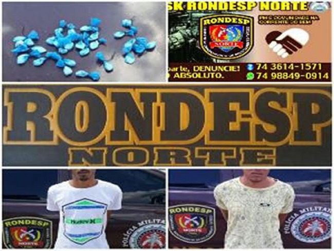 RONDESP NORTE prende dois homens com cocana em Capim Grosso