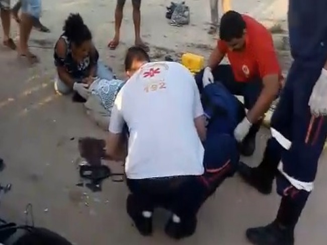 Jacobina: Coliso frontal entre motos deixa duas pessoas feridas no Junco 
