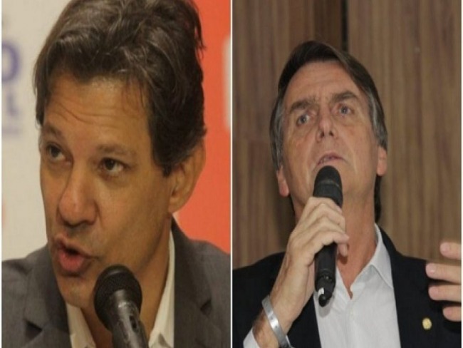 Vox Populi: Bolsonaro tem 44% e Haddad vai a 39%