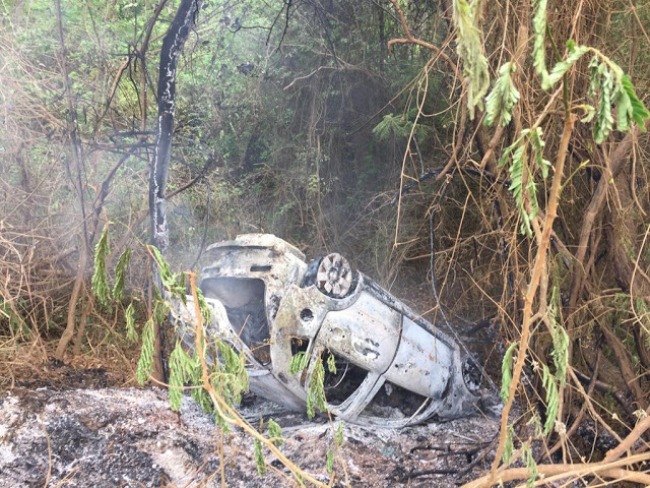 Carro encontrado incendiado na Entrada de Itaitu em Jacobina