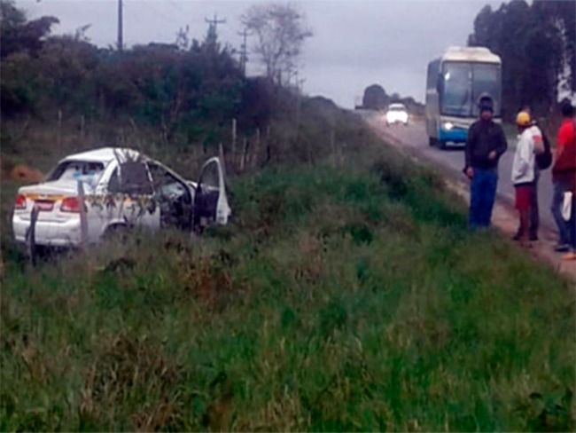 Idoso morre em acidente na BA-265 entre Barra do Choa e Conquista aps txi colidir com animal