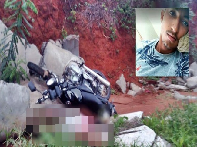 Caetit: Jovem morre aps cair de moto em alta velocidade na BR-030, bateu em barranco.