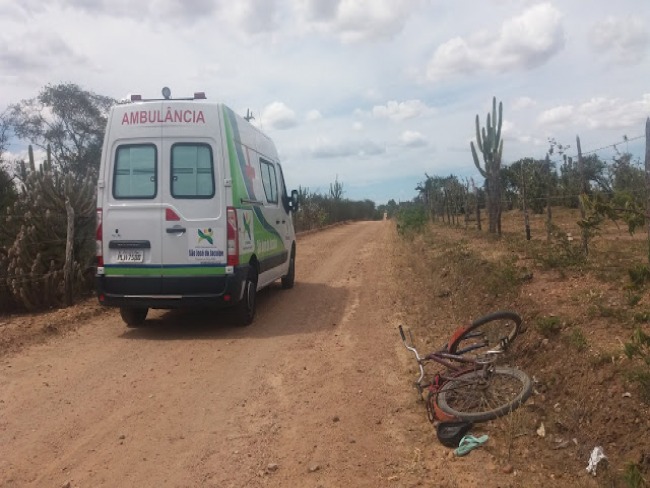 So Jos do Jacupe- Idoso de 78  encontrado caido ao lado de bicicleta aps sofrer acidente 