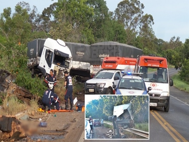 BARREIRAS-BA: Batida entre caminho ba e carreta deixa 1 morto e 2 feridos na Serra do Saco.