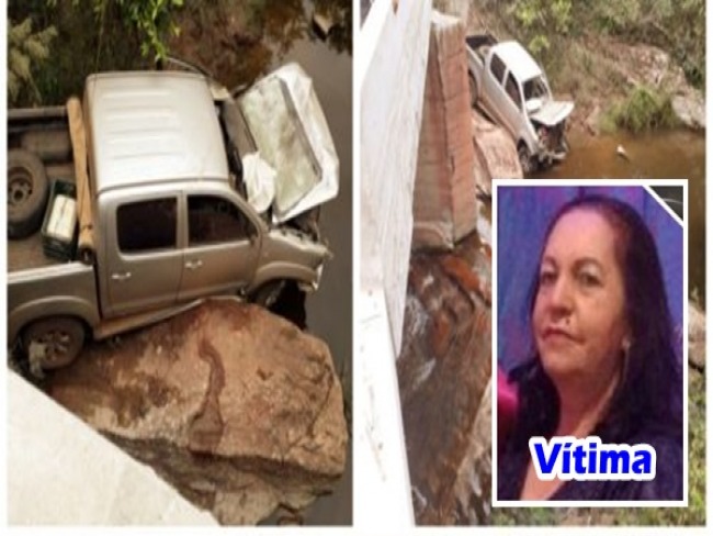 Mulher de Iramaia morre no hospital de Barra da Estiva aps carro cair de ponte em Ibicoara