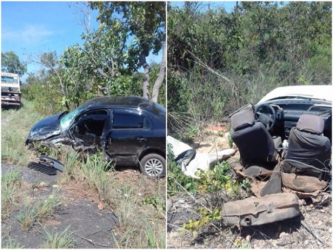 CORRENTINA-BA: Acidente entre dois carros deixa dois mortos na BR-349. 