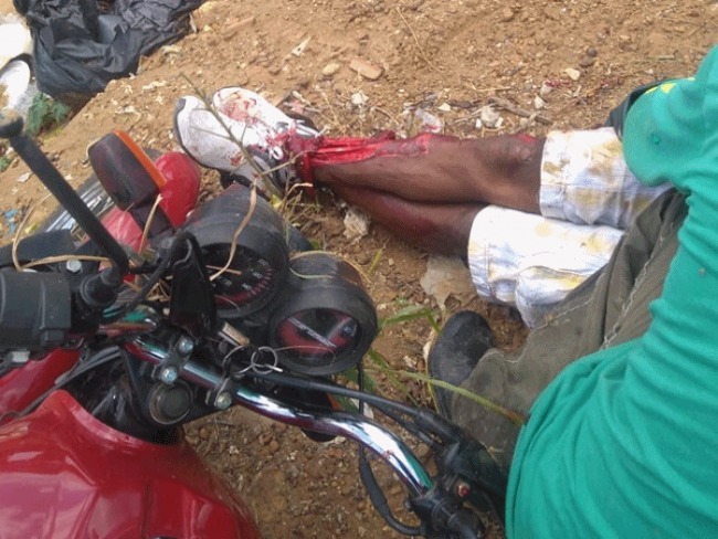 Capim Grosso: Motociclista sofre acidente na BR-324