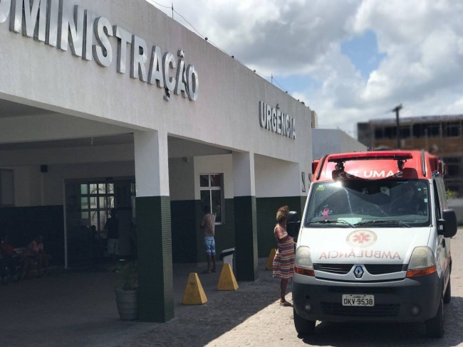 Jovem  baleado no Campo do Vasco e socorrido ao Hospital Municipal de Simes Filho