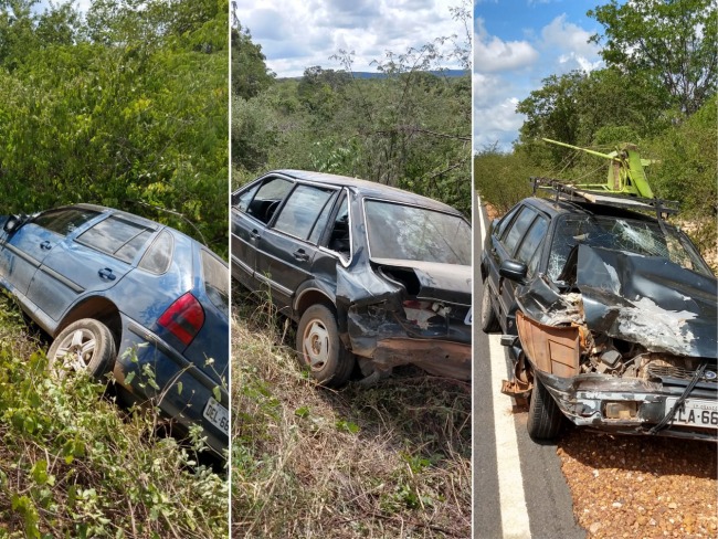 Ipupiara-BA: Acidente envolvendo trs carros e uma moto, deixa um morto e trs feridos prximo  Sodrelndia 