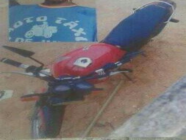 Moto com placa de Tapiramut  furtada na cidade de Wagner
