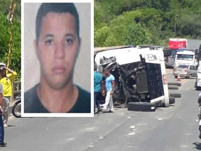 Motorista morre em acidente com uma carreta no sul da Bahia