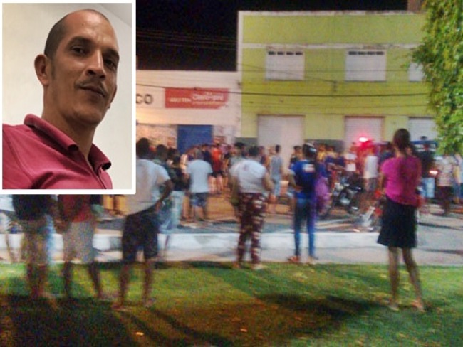Jovem  morto a tiros em frente a bar no Centro de Santaluz
