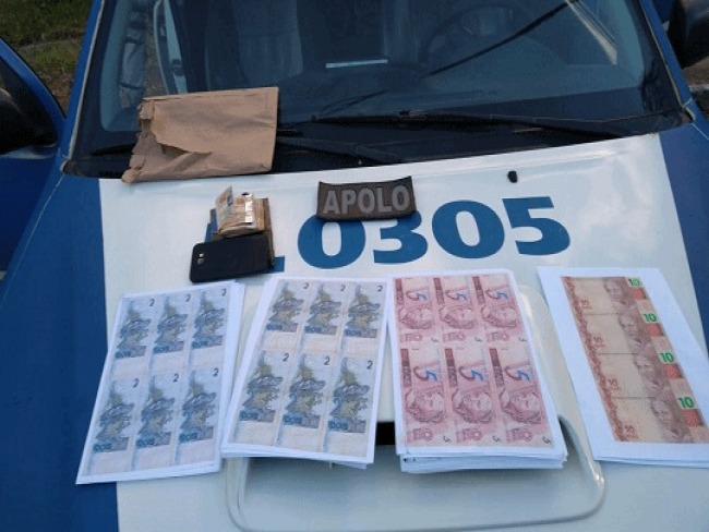 Passageiro de Uber  preso com dinheiro falso na Bahia e confessa que enviaria cdulas para o Cear pelos Correios
