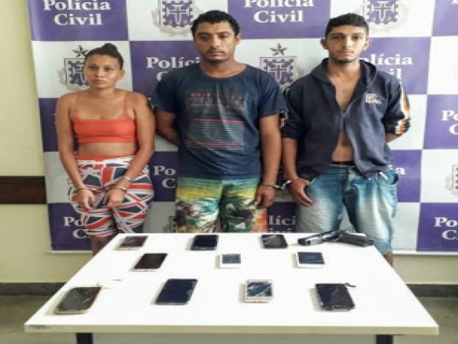 Polcia Civil prende trio acusado de cometer vrios assaltos em Jacobina