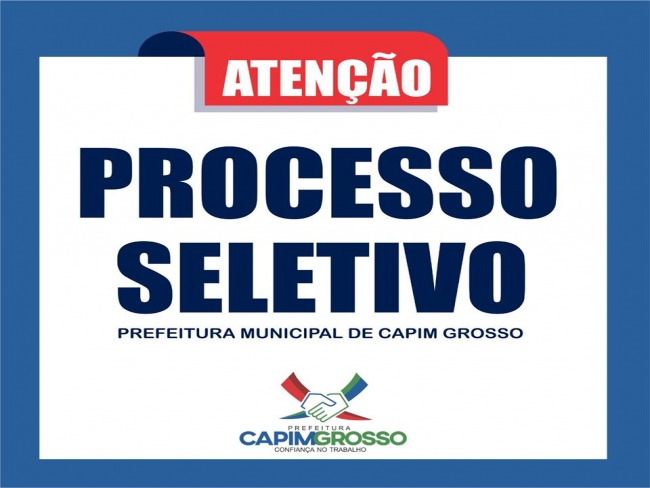  Secretaria de Educao de Capim Grosso abre inscries para Processo Seletivo
