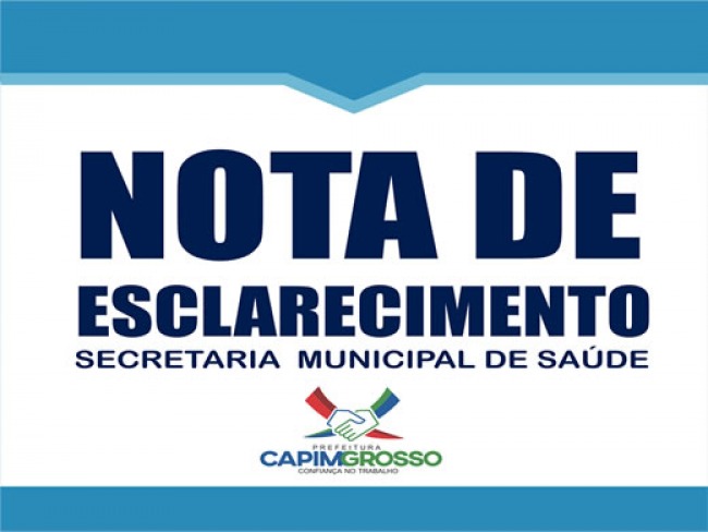 Capim Grosso: Sec. Municipal de Sade esclarece a suspeno de recursos, pelo governo federal, destinados a vigilancia e controle de doenas