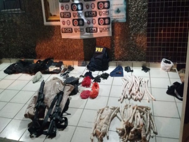 Dois fuzis e 60 kg explosivos apreendidos com assaltante de banco em Ribeira do Pombal