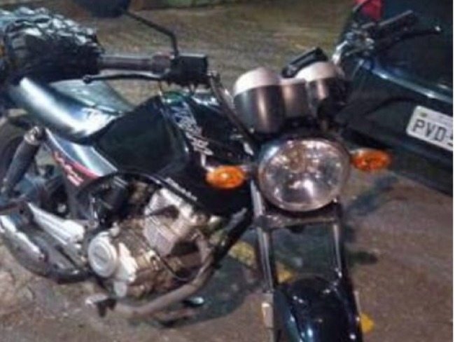 Moto furtada durante evento no Novo Amanhecer em Jacobina