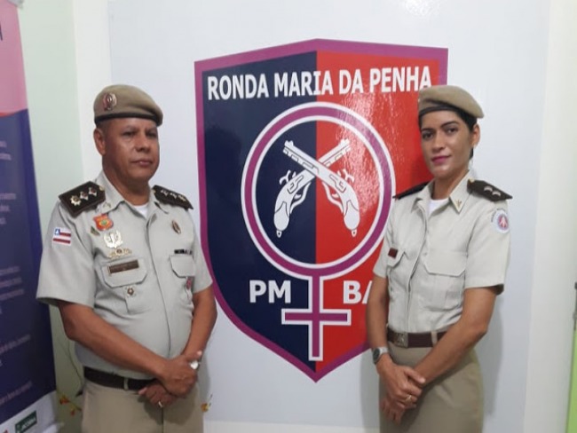 Major Flailton Oliveira da 24 CIPM empossa nova comandante da Ronda Maria da Penha em Jacobina