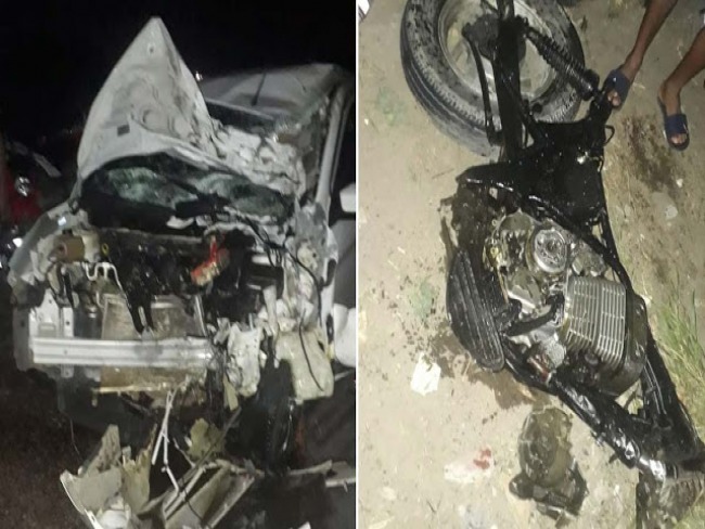 Jacobina: Acidente grave entre moto e carro deixa dois mortos no distrito do Junco