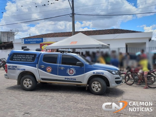 Miguel Calmon: Comerciante  atingido por disparos de arma de fogo no centro da cidade