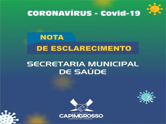 Capim Grosso: Secretaria Municipal de Sade emite nota de esclarecimento