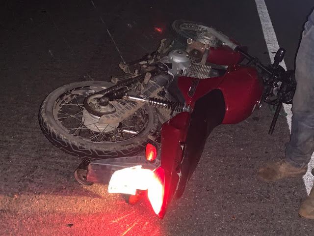 Motociclista fica gravemente ferido ao colidir na traseira de caminho na Serra do Tombador em Jacobina