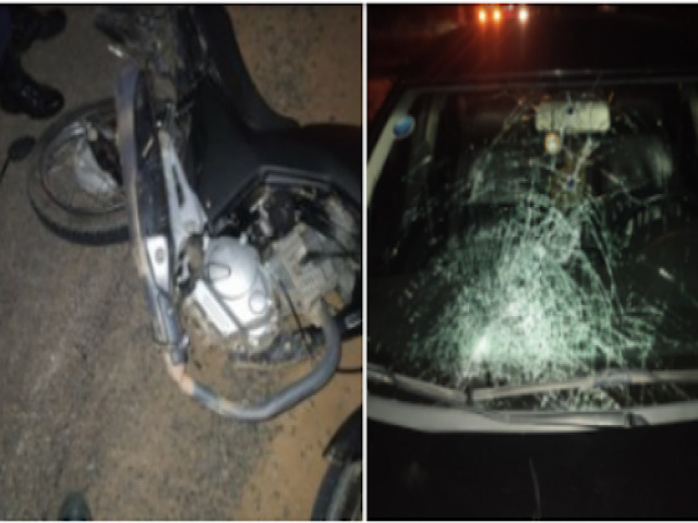 Jacobina: Guarda Municipal atende acidente entre carro e moto na BR 324