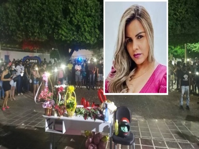 Ibotirama: Populao presta homenagem a Rafaella Gonalves morta pelo ex-marido PM.