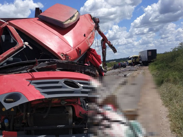 Coliso envolvendo caminho com placa de Capim Grosso causa morte do seu condutor