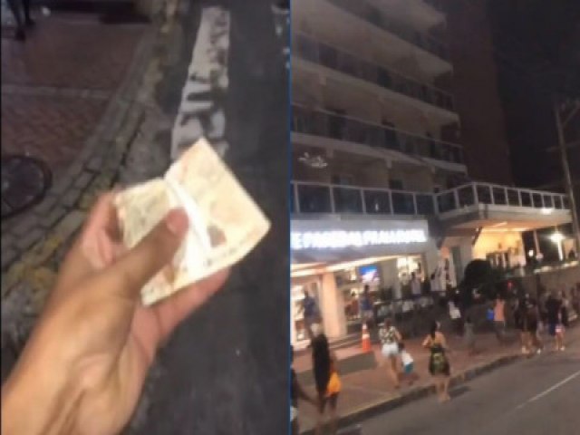 Salvador: Chuva de dinheiro na Barra faz alegria do povo; veja vdeo