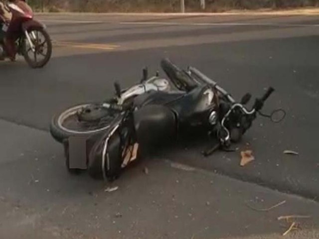 Jacobina: Jovem fica ferido em acidente com moto na Av. Centenrio